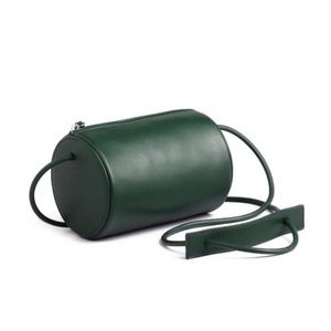 Ms. Little's Bag Green Cylinder Sling Leather Bag